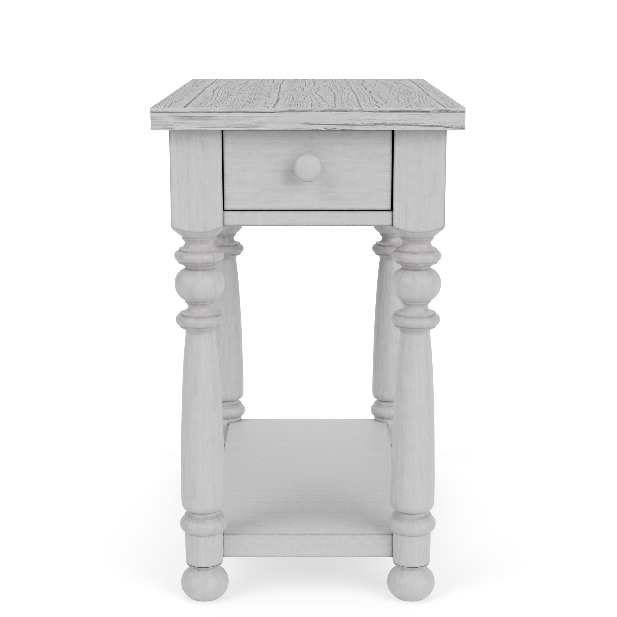 Winston - Chairside Table - Aged Cotton
