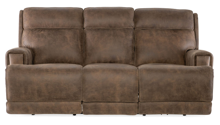 Wheeler - Power Sofa With Power Headrest - Dark Brown