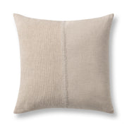 Nisha - 22" x 22" Accent Pillow - Natural / Ivory