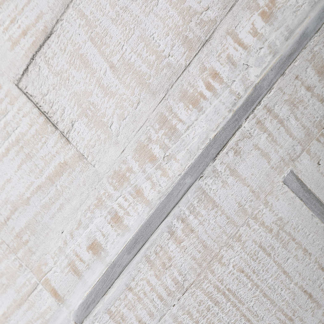 Redondo - Coastal Wood Wall Decor - Pearl Silver