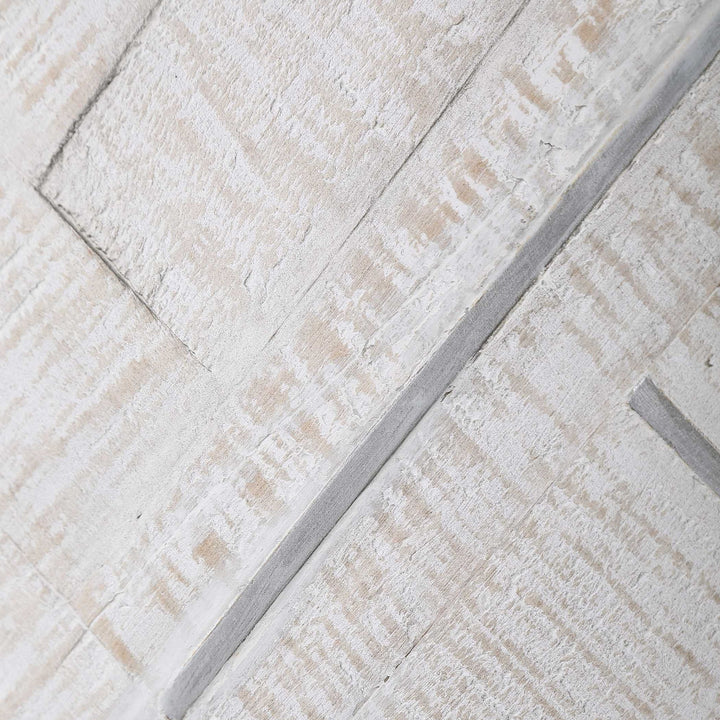 Redondo - Coastal Wood Wall Decor - Pearl Silver