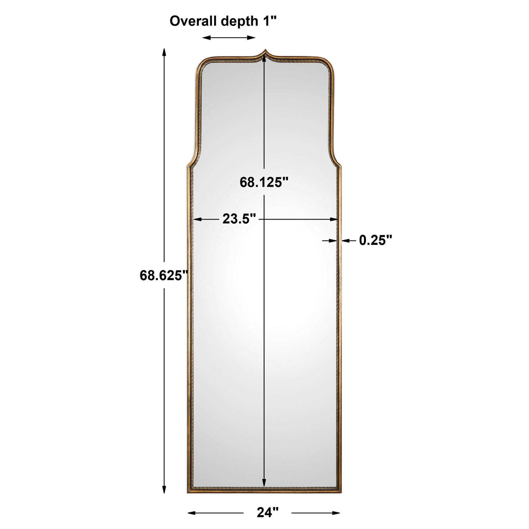 Adelasia - Mirror - Antiqued Gold