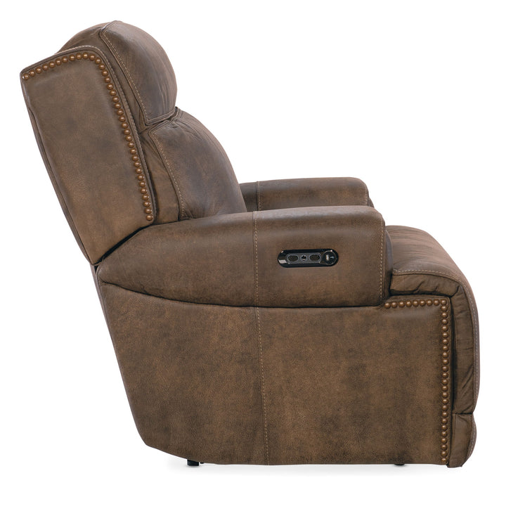 Wheeler - Power Recliner With Power Headrest - Dark Brown
