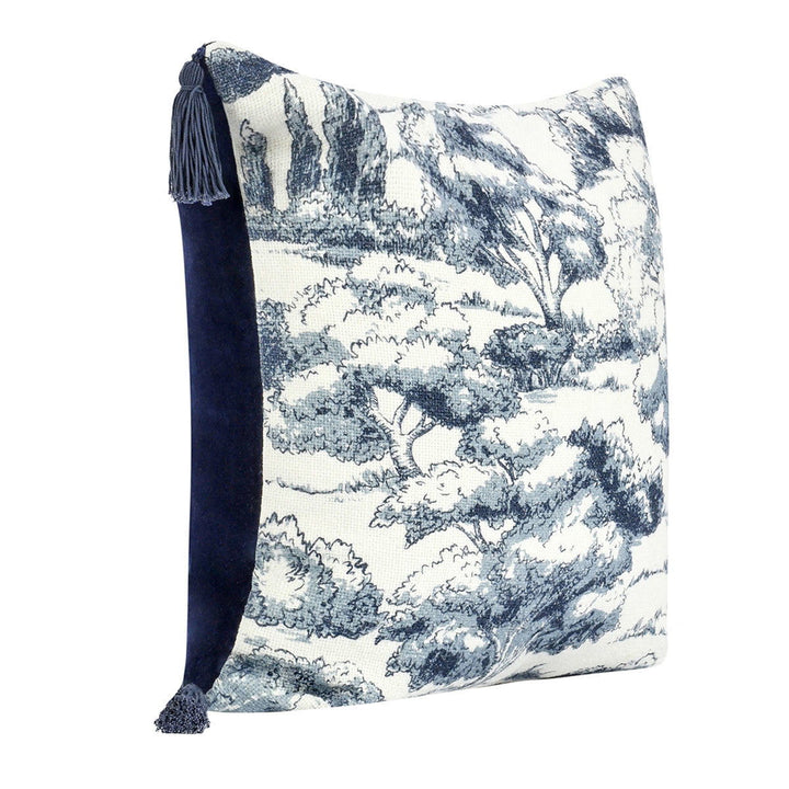 Villa Classics - TL Stonework Pillow - Denim Blue