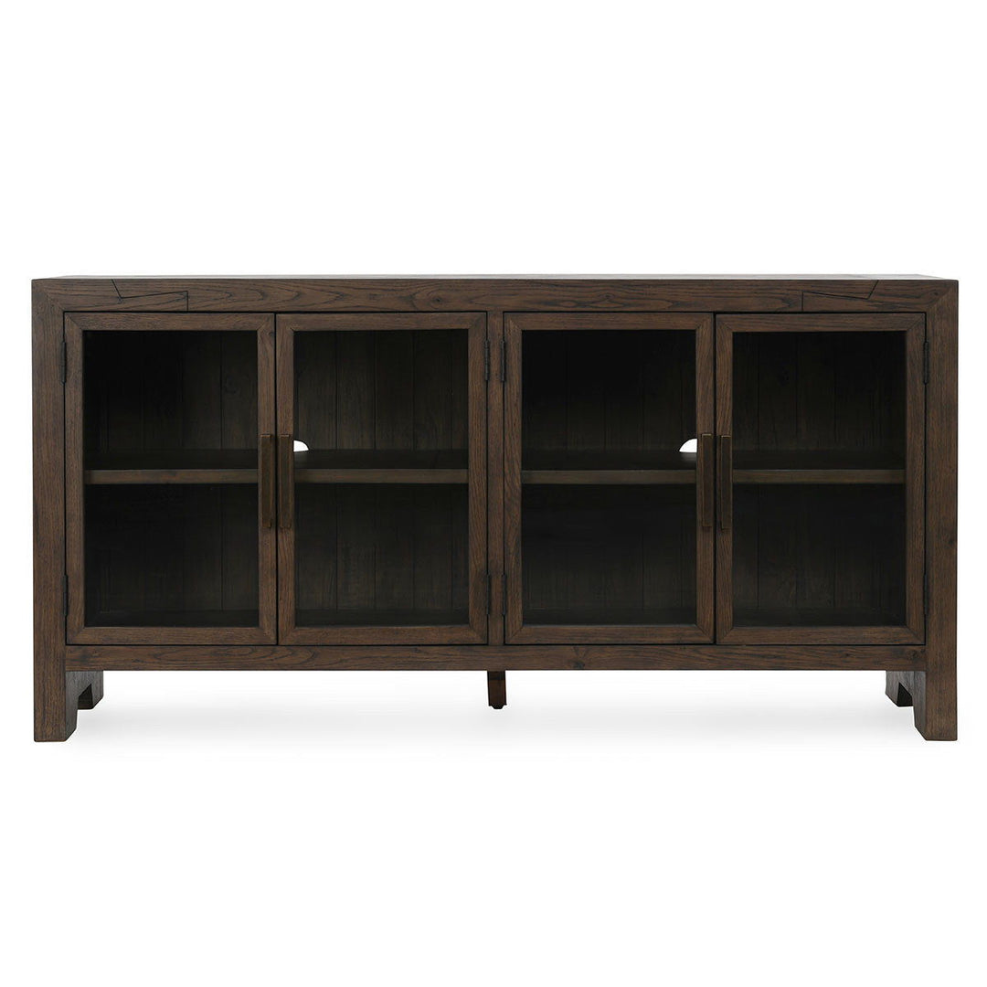 Troy - Reclaimed Oak 4 Door Buffet - Suede Brown