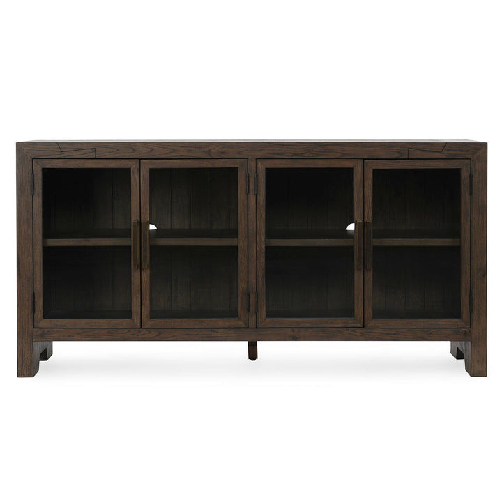 Troy - Reclaimed Oak 4 Door Buffet - Suede Brown