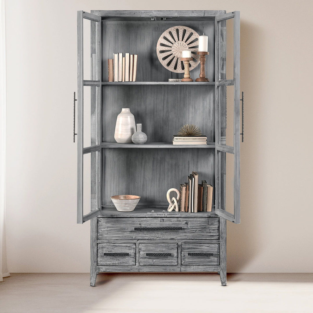 Simon - Tall Cabinet - Antique Blue