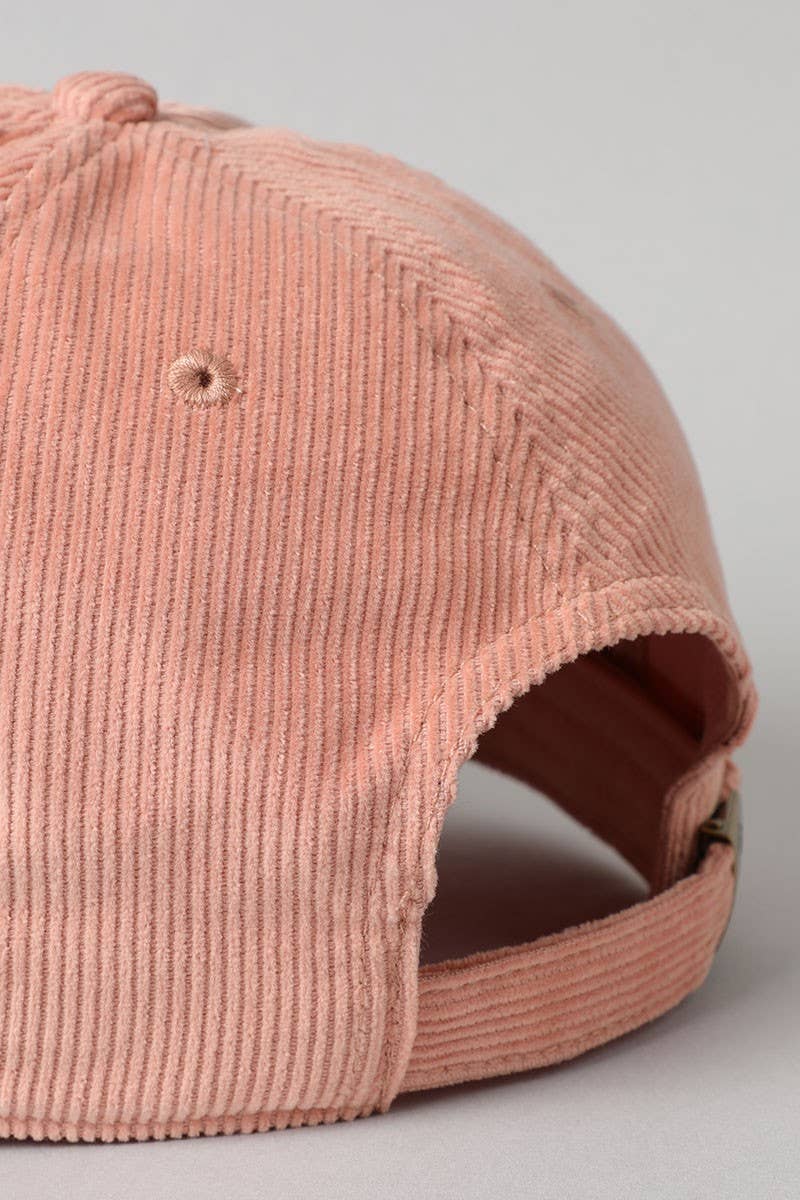 Corduroy Adjustable Cotton Baseball Cap Dad Hat
