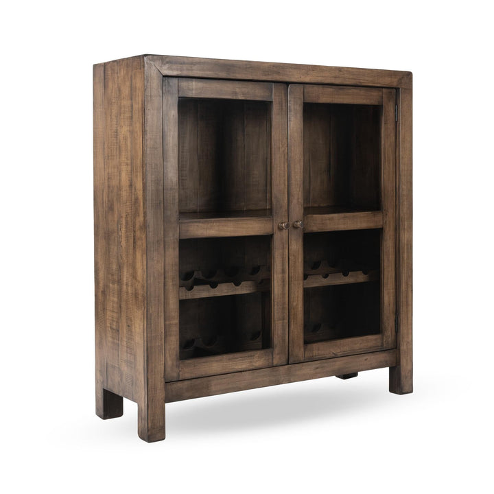 Eli - 2 Door Bar Cabinet Mx - Dark Brown