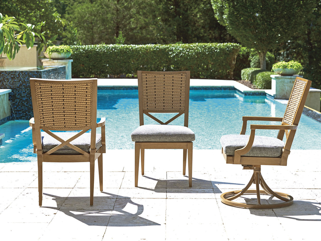 Los Altos Valley View - Swivel Rocker Dining Chair - Light Brown