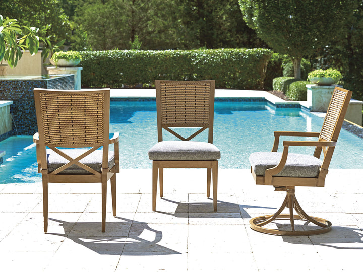 Los Altos Valley View - Swivel Rocker Dining Chair - Light Brown
