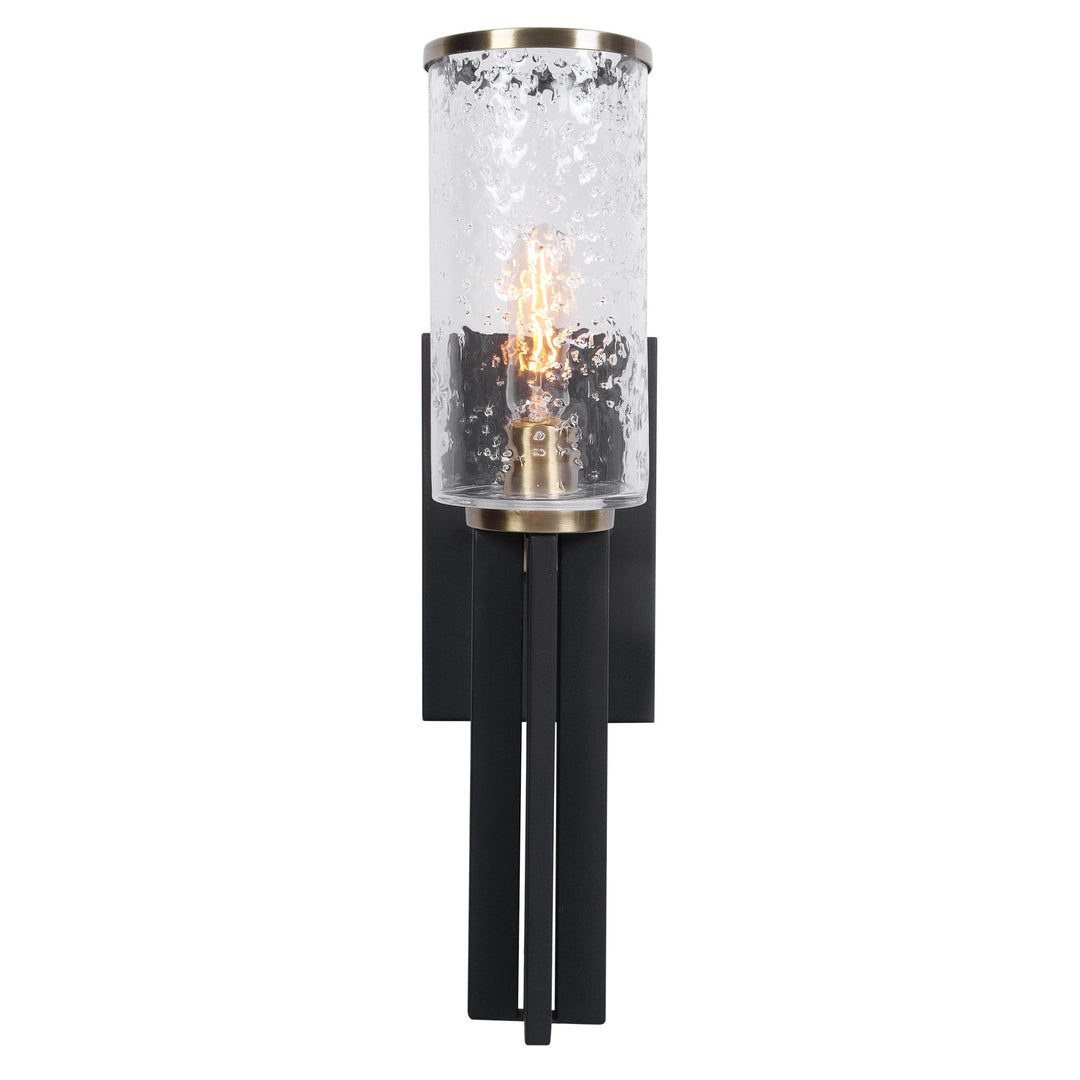 Jarsdel - 1 Industrial Sconce - Black