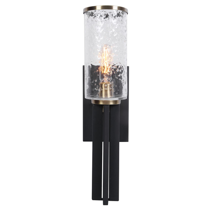 Jarsdel - 1 Industrial Sconce - Black