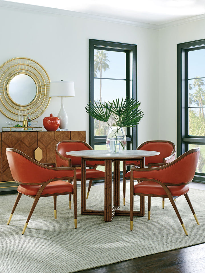 Palm Desert - Ambrose Round Mirror - Beige