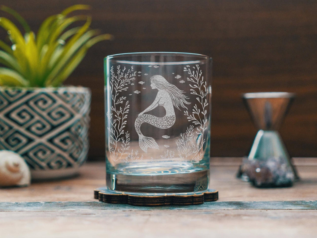 Mermaid Glasses: Stemless Wine