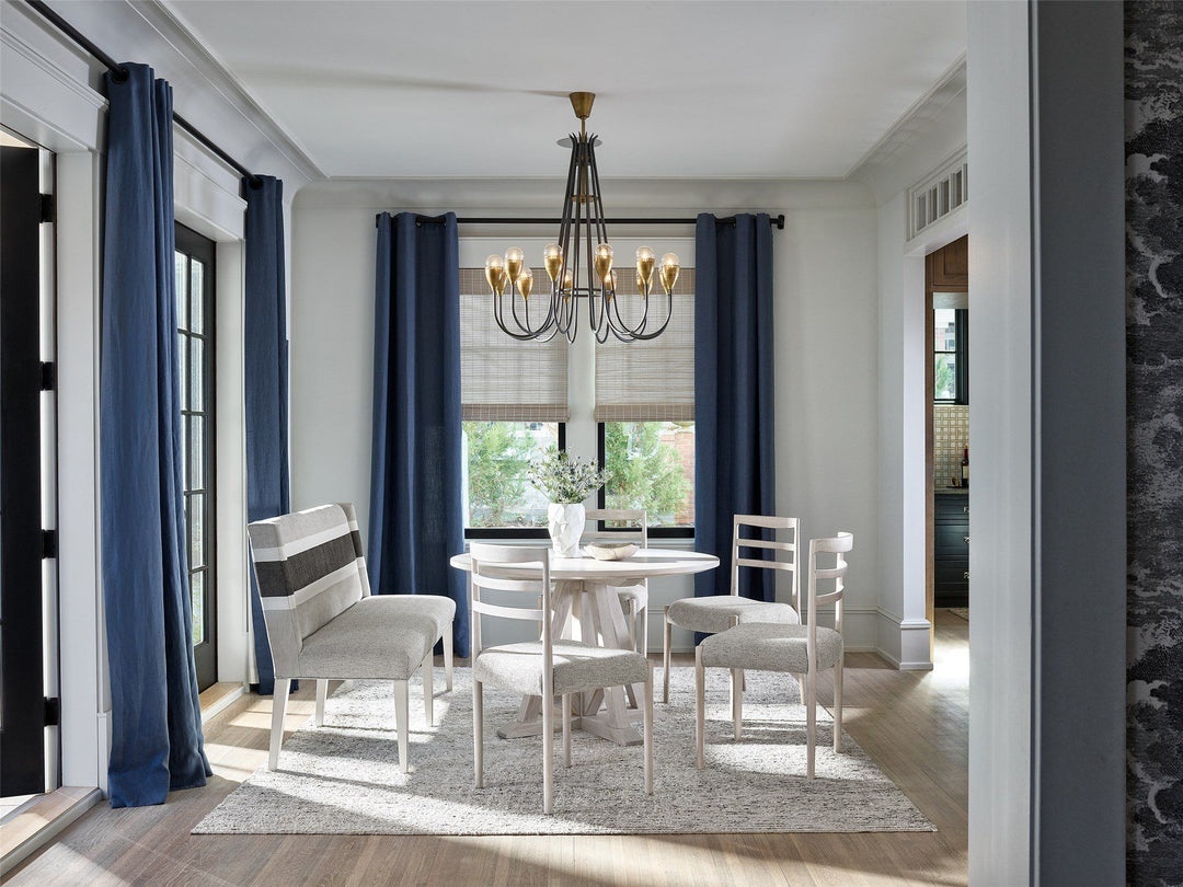 Modern Farmhouse - Peyton Banquette - Pearl Silver