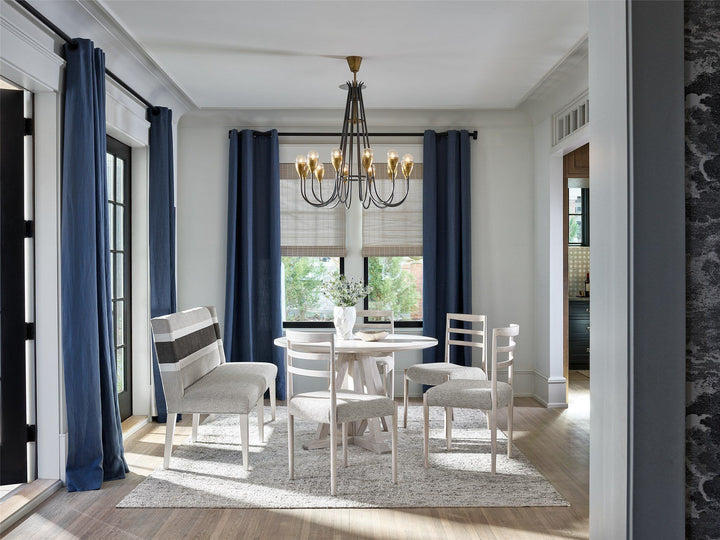 Modern Farmhouse - Peyton Banquette - Pearl Silver