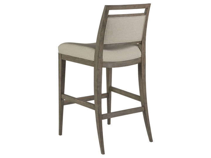 Cohesion Program - Nico Upholstered Barstool - Dark Brown