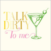 'Talk Dirty to Me' Cocktail Napkins/26pk