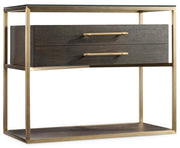 Curata - 1-Drawer Nightstand - Dark Brown