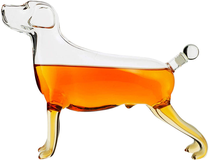Labrador Dog Animal Whiskey and Wine Decanter 500ml