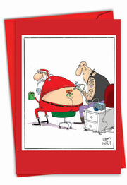 Christmas Greeting Card - Santa Tattoo