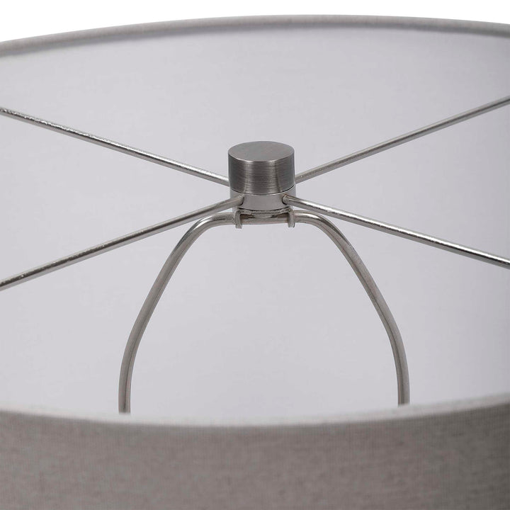 Storm - Glass Table Lamp - Pearl Silver