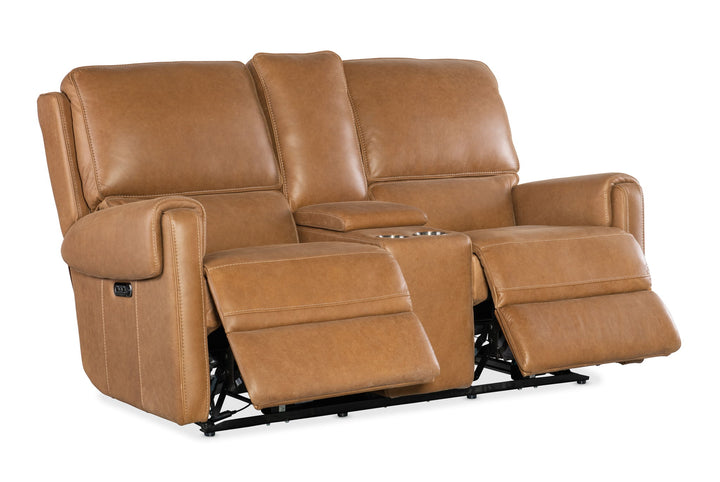 Somers - Power Console Loveseat With Power Headrest