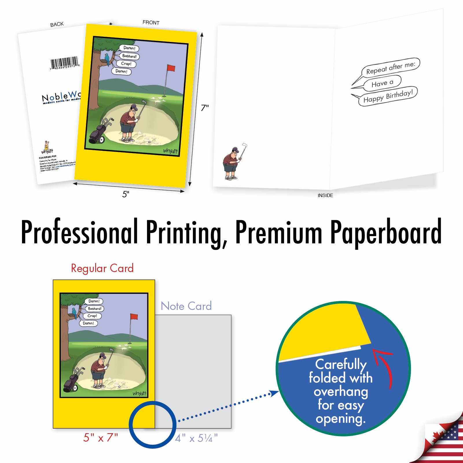 Birthday Card - Golf Bunker