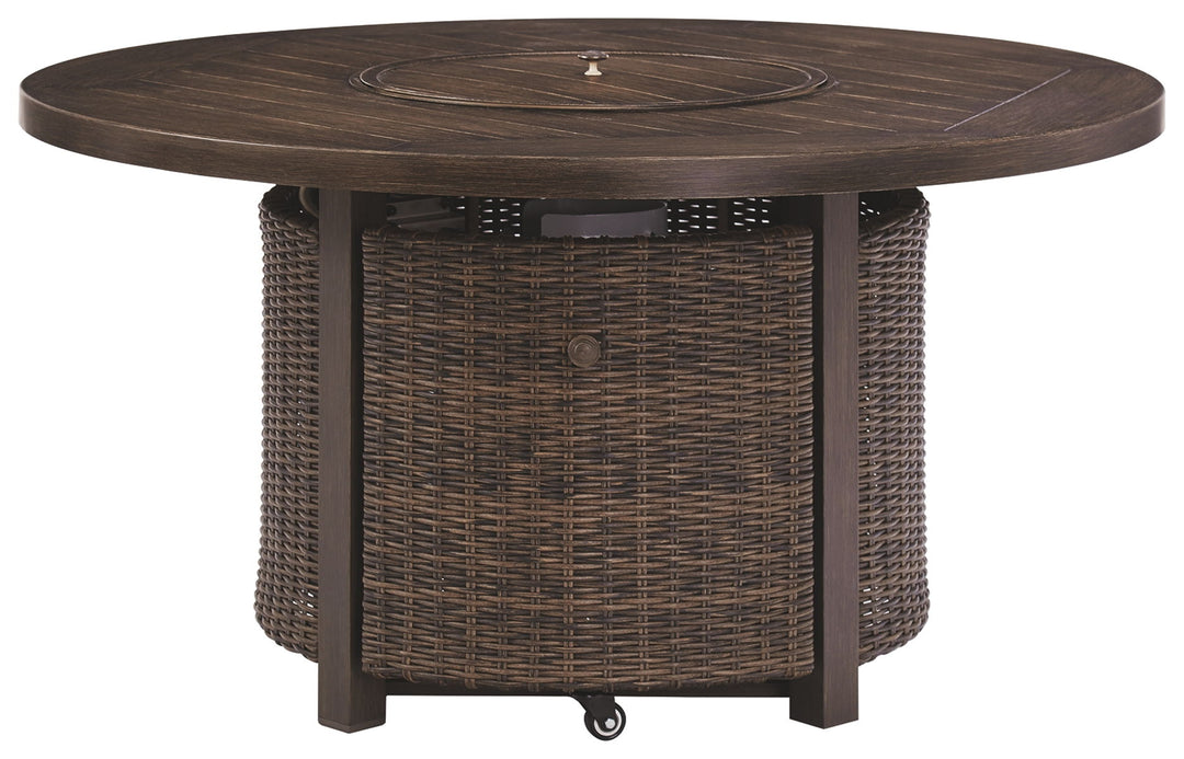 Paradise Trail - Medium Brown - Round Fire Pit Table