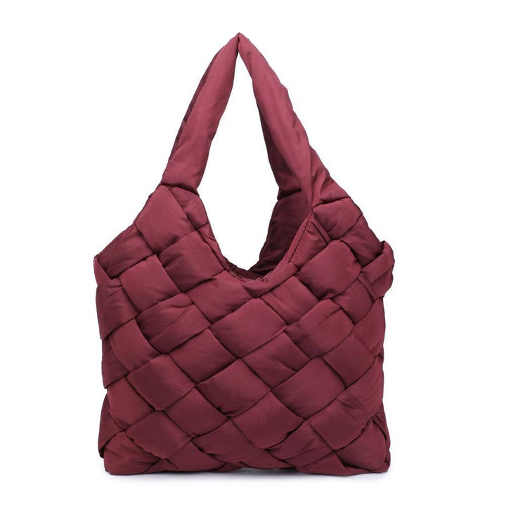 Illumine Woven Nylon Tote: Nude