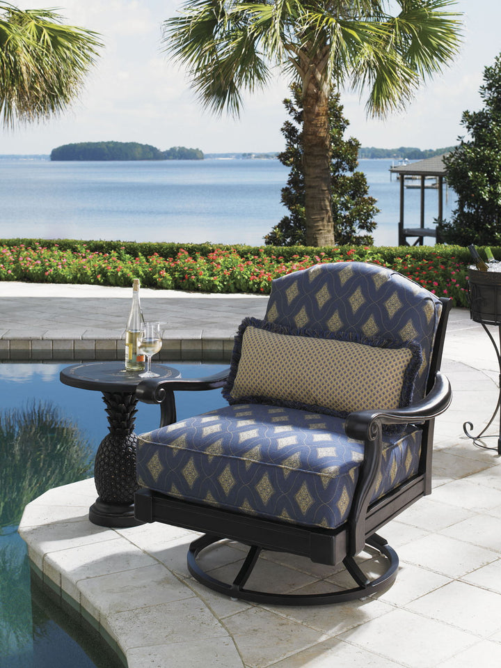 Kingstown Sedona - Swivel Lounge Chair - Dark Brown / Light Brown
