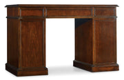 Home Office - Hole Desk Bow Front - Dark Brown