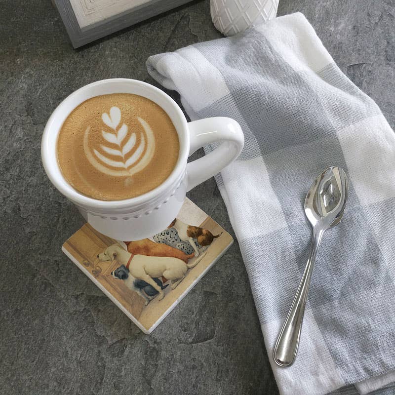 Coaster Pets Dogs At Door: Limestone