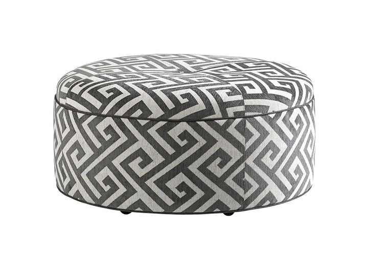 Lexington Upholstery - Reid Ottoman - Dark Gray