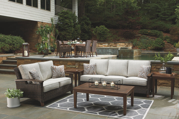 Paradise Trail - Medium Brown - Sofa with Cushion