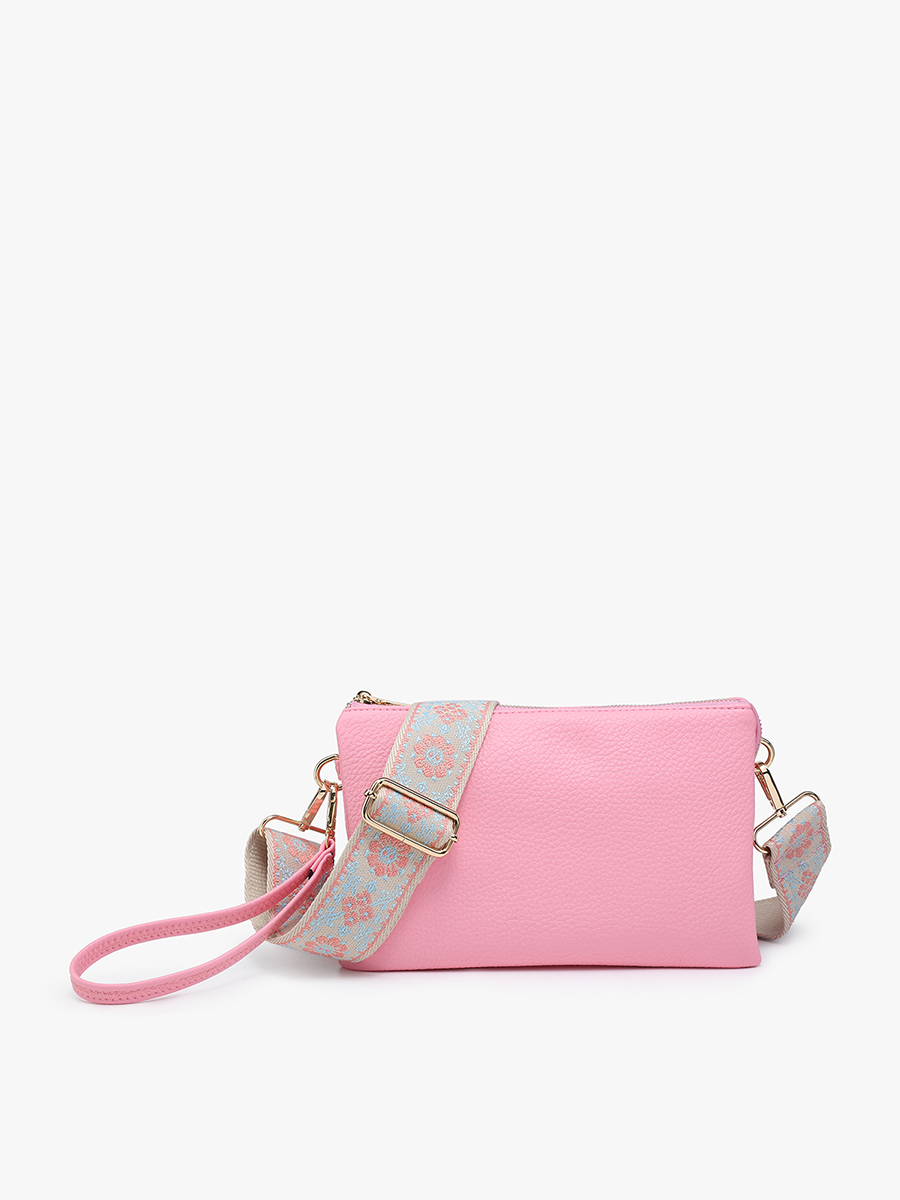 M2056 Izzy Crossbody w/ Guitar Strap: Gunmetal