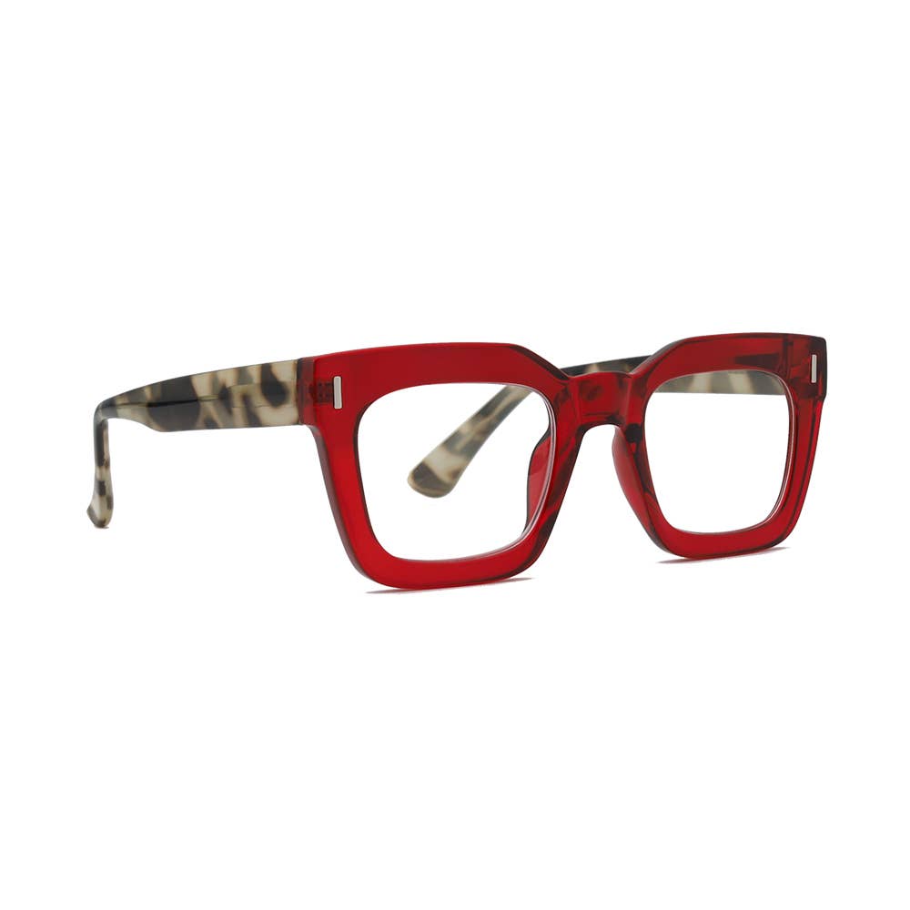 NESS | Transparent Red | Grey Tortoise | Blue Light: 2.50