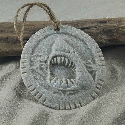 Jaws Shark Attack Sand Ornament: Ribbon and Glitter
