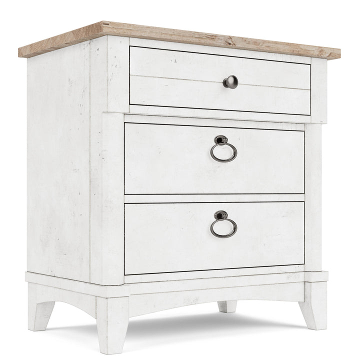 Maddox - Three Drawer Nightstand - White
