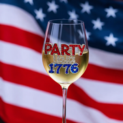 Party Like It’s 1776 Stemmed Wine Glass