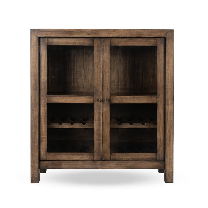 Eli - 2 Door Bar Cabinet Mx - Dark Brown