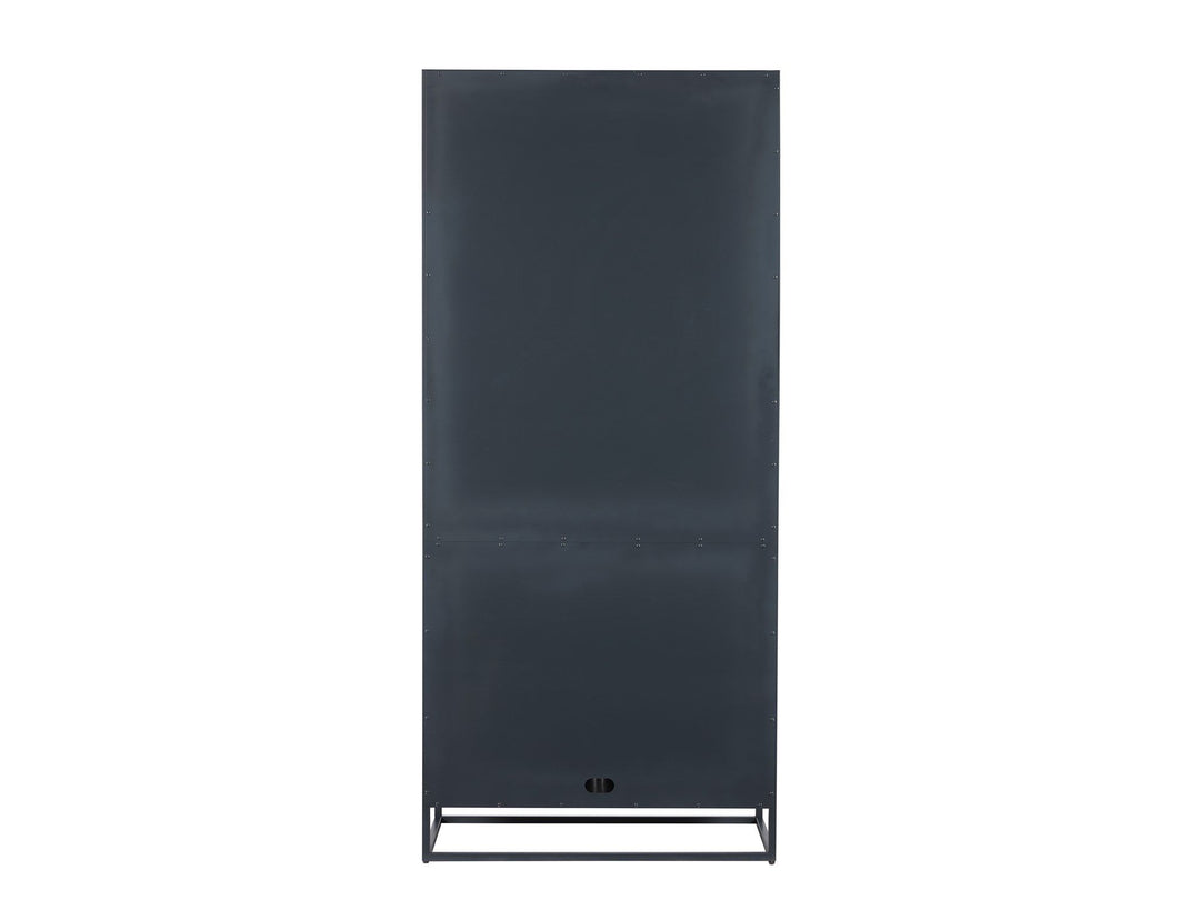 Getaway - Santorini Tall Metal Kitchen Cabinet - Black
