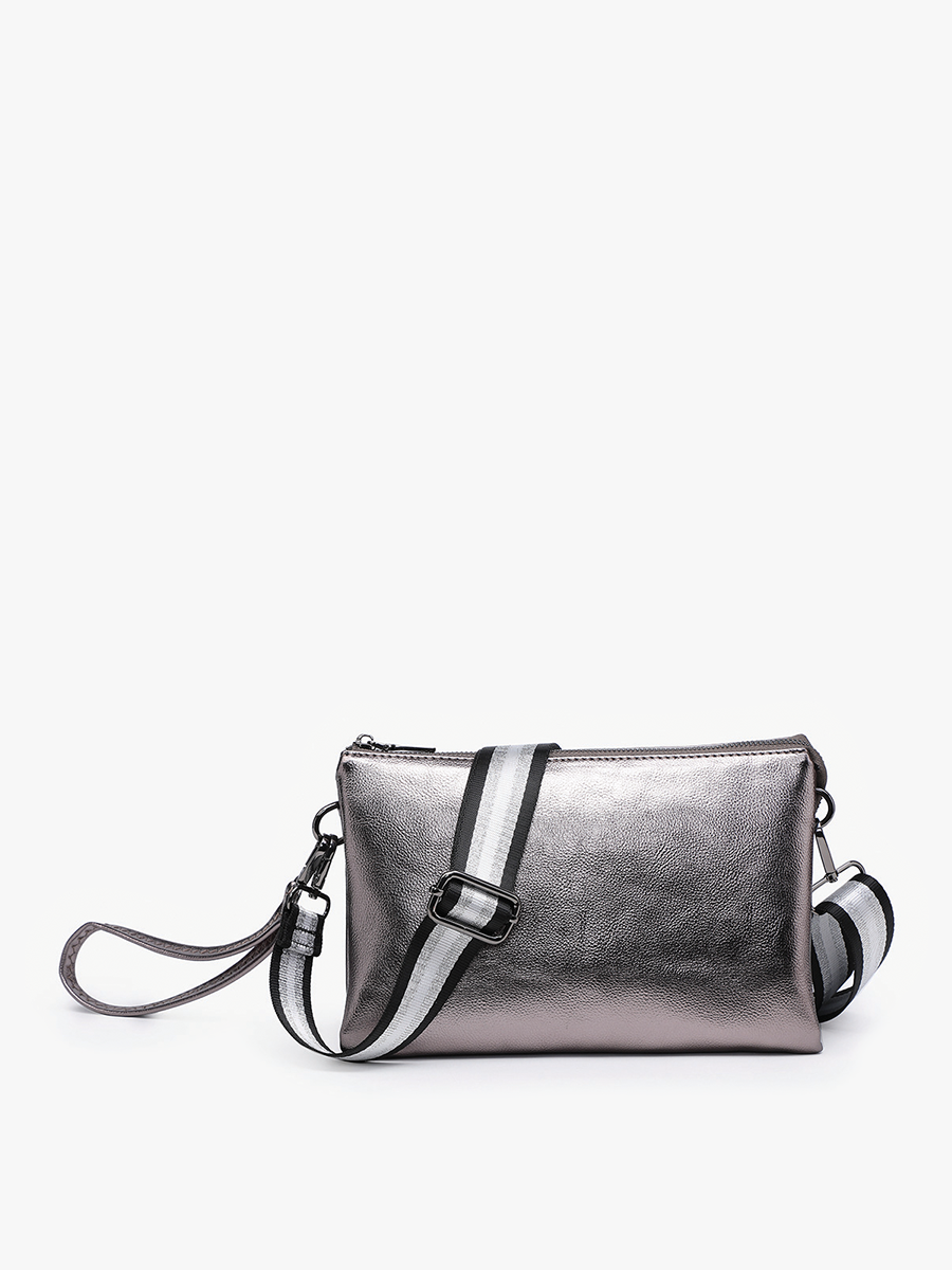 M2056 Izzy Crossbody w/ Guitar Strap: Light Gold