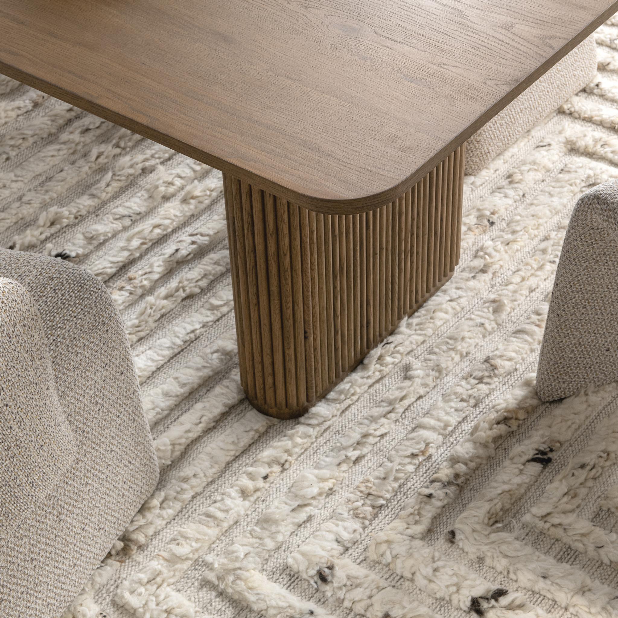 Vander - Oak Wood 84" Dining Table