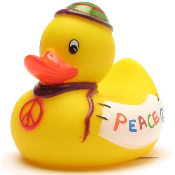 “Peace” bath duck