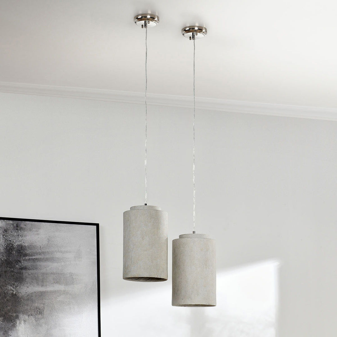 Joel - Concrete Pendant - Light Gray