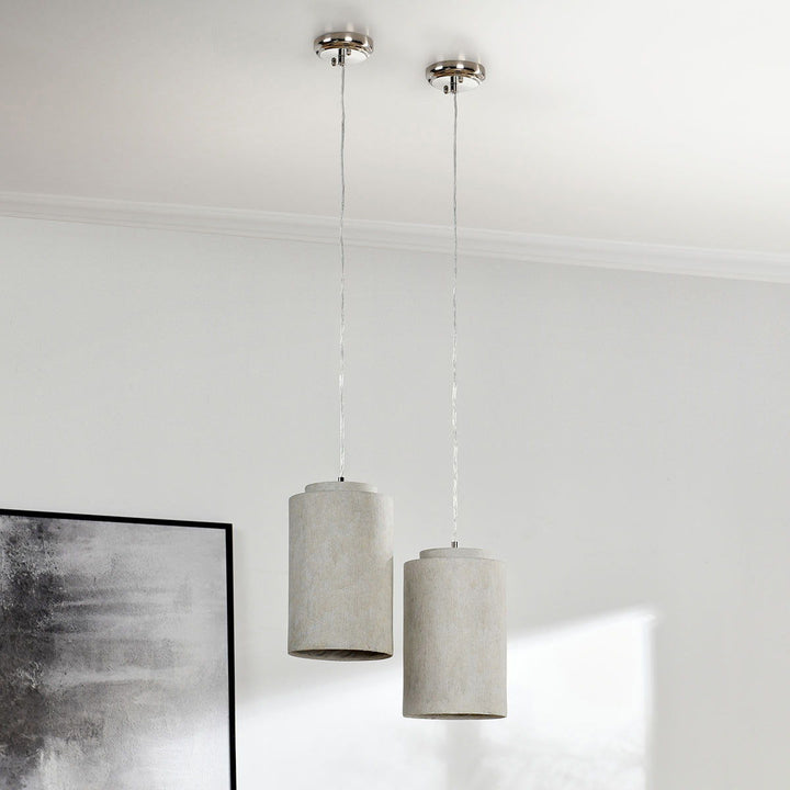 Joel - Concrete Pendant - Light Gray