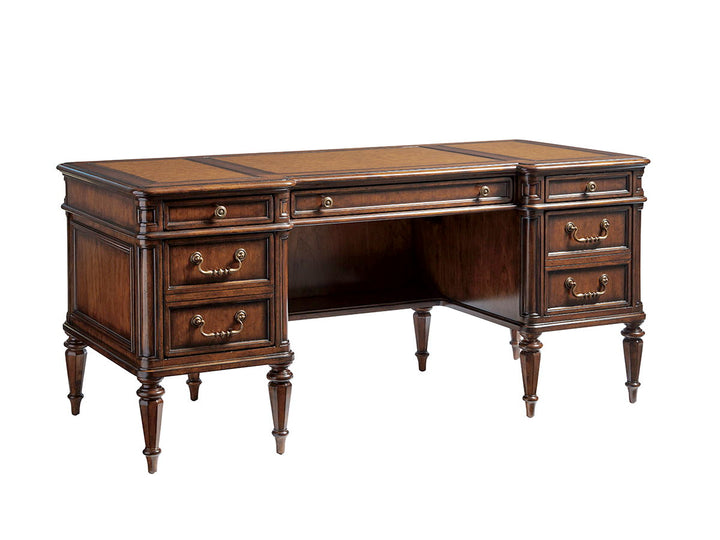 Richmond Hill - Wesley Desk - Dark Brown