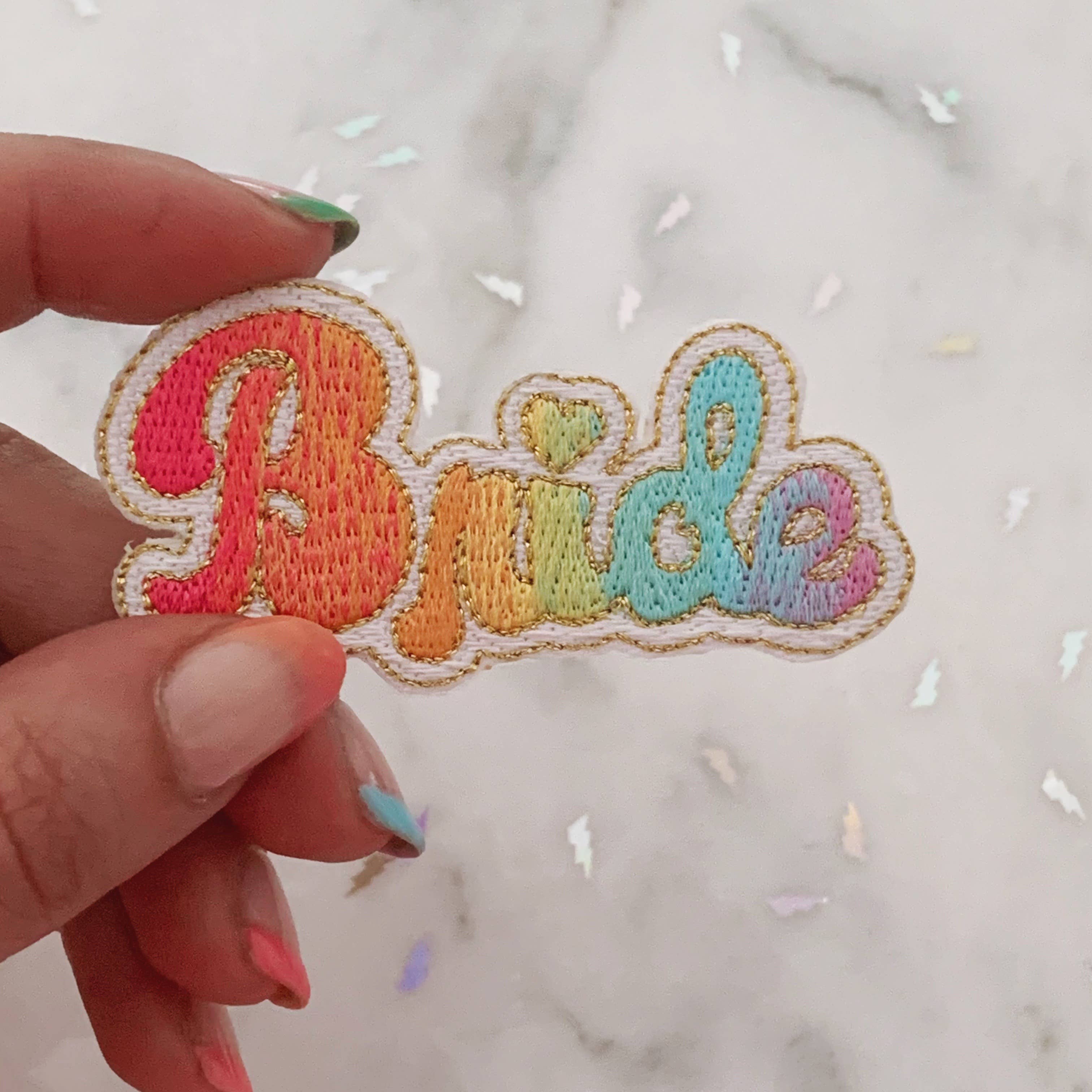 LGBTQ Rainbow Bride Patch